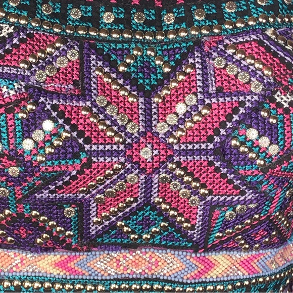 ELLIE WILDE BY MON CHERI Size 2 Beaded Embroidered (Top Only) Belly Dance Boho - Picture 4 of 7